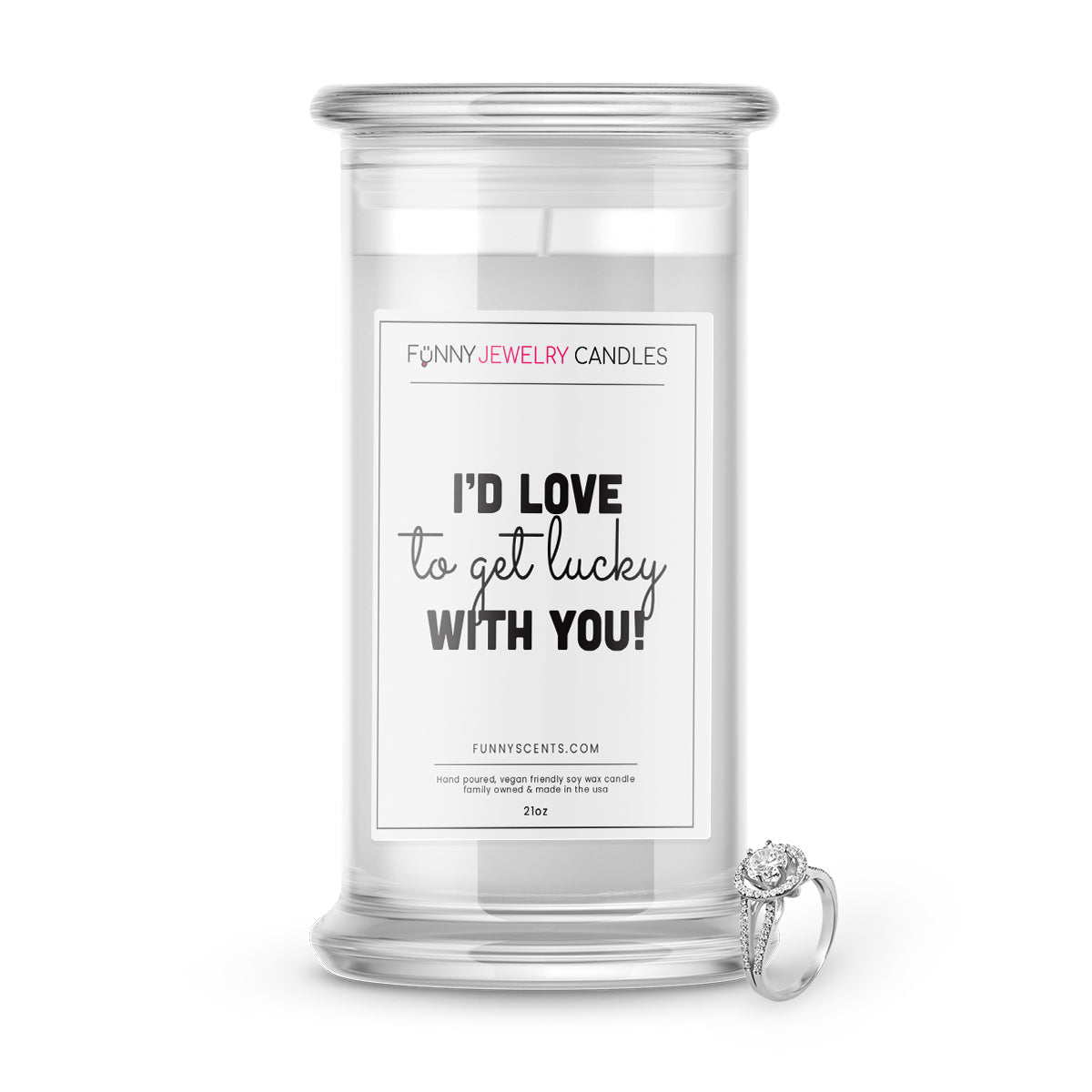 I'd Love to get lucky with You! Jewelry Funny Candles