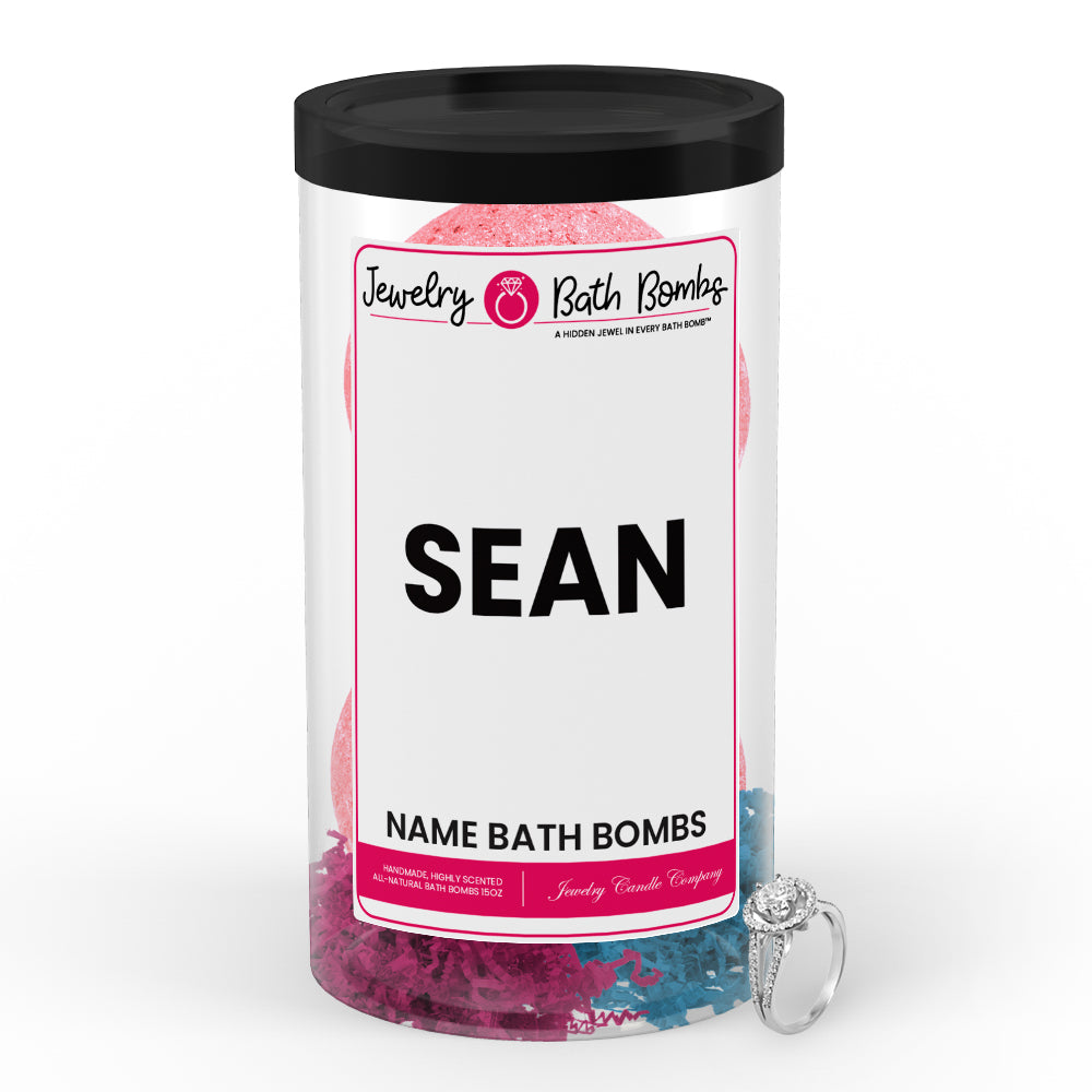 SEAN Name Jewelry Bath Bomb Tube