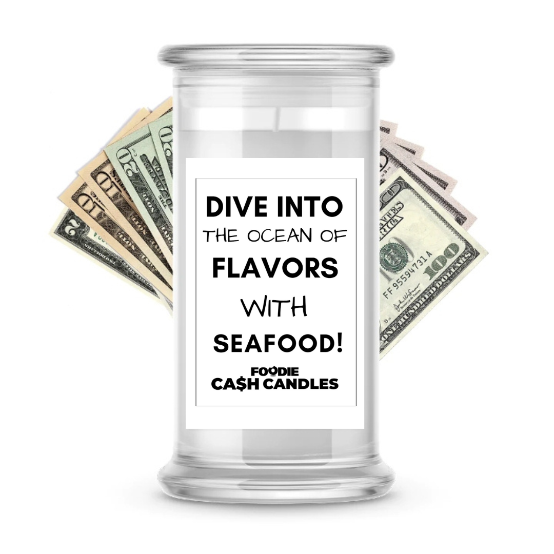 Dive into the ocean of flavors with seafood | Foodie Cash Candles