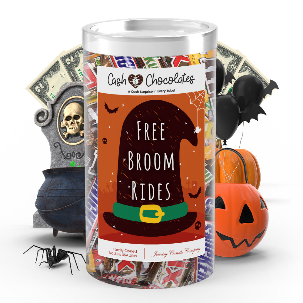 Free broom rides Cash Chocolates
