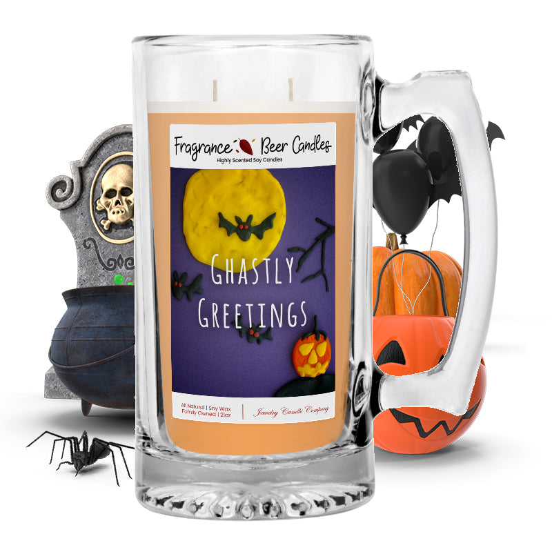 Ghastly greetings Fragrance Beer Candle