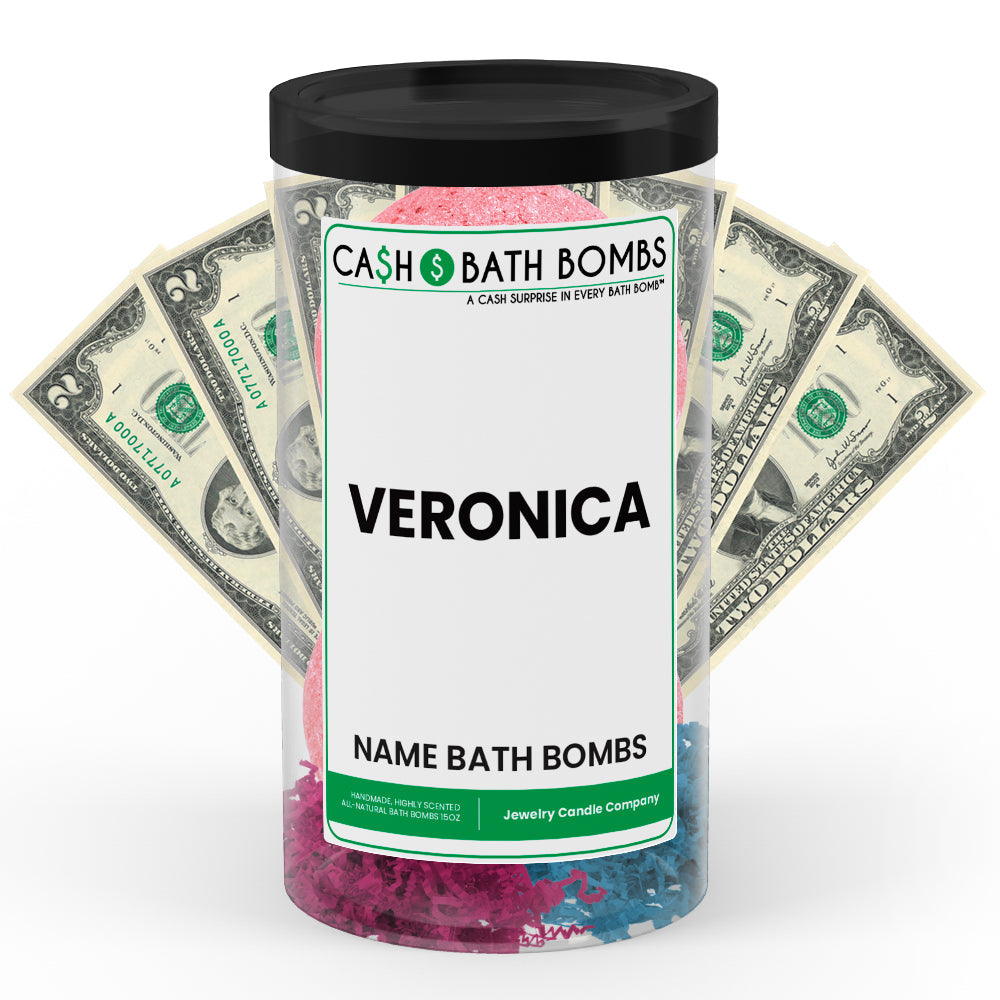 VERONICA Name Cash Bath Bomb Tube