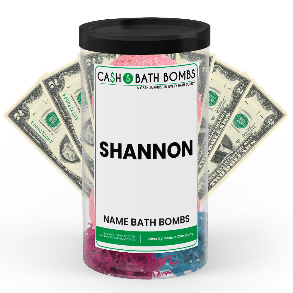 SHANNON Name Cash Bath Bomb Tube