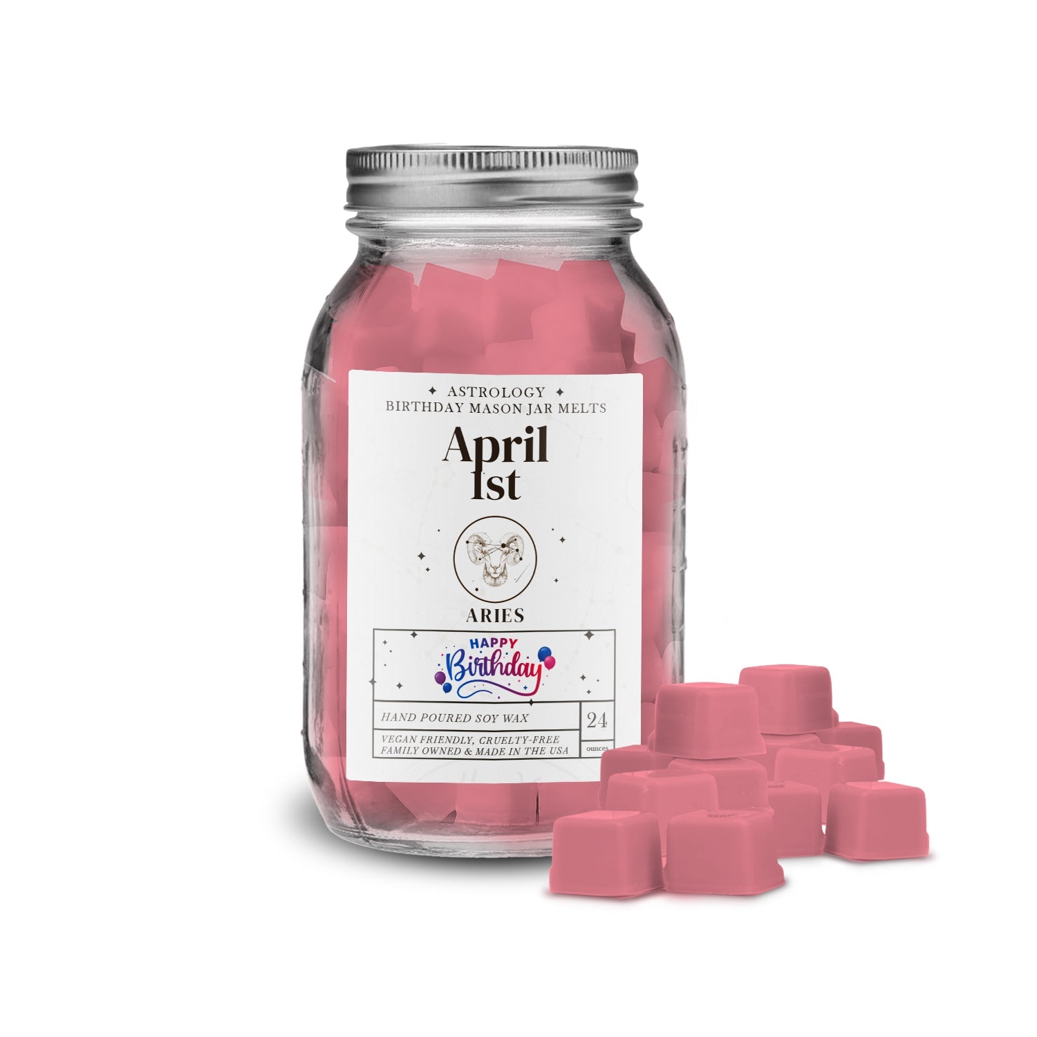 ARIES | ASTROLOGY BIRTHDAY MASON JAR MELTS