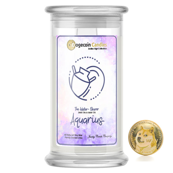Aquarius Zodiac Dogecoin Candles