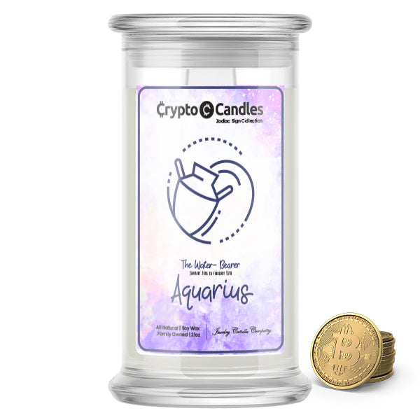 Aquarius Zodiac Crypto Candles