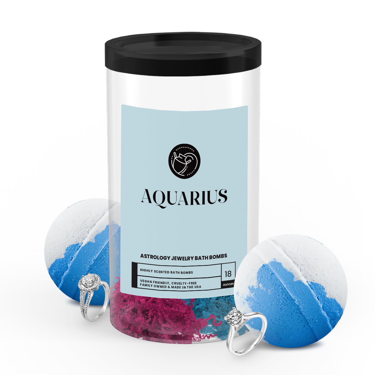 Aquarius Astrology Jewelry Bath Bombs