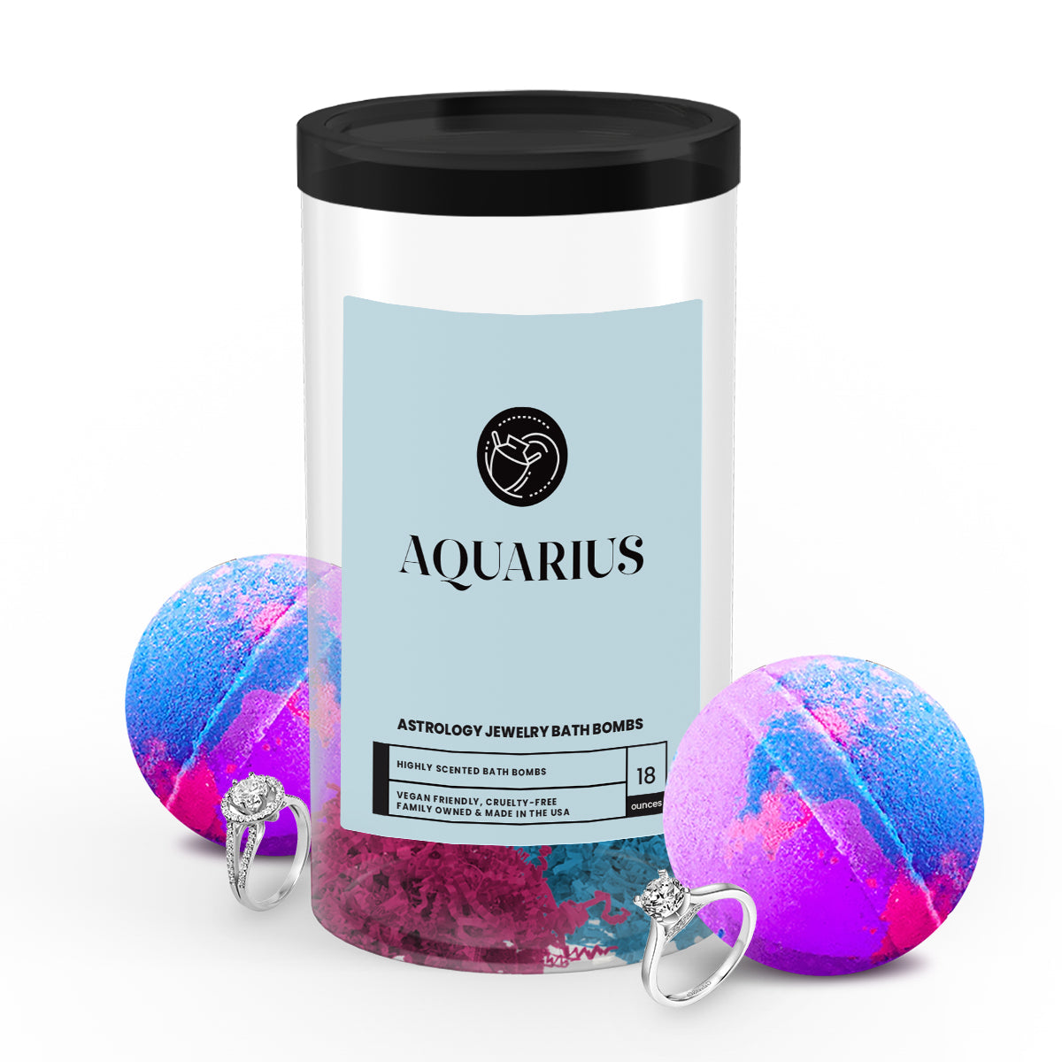 Aquarius Astrology Jewelry Bath Bombs