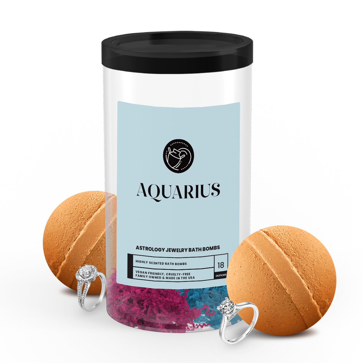 Aquarius Astrology Jewelry Bath Bombs