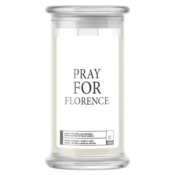 Pray For Florence Candle