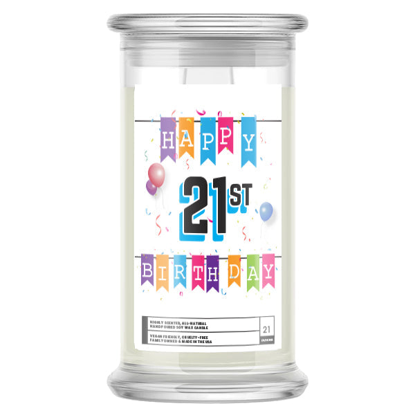 Happy 21st Birthday Candle