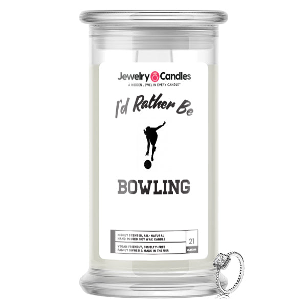 I'd rather be Bowling Jewelry Candles