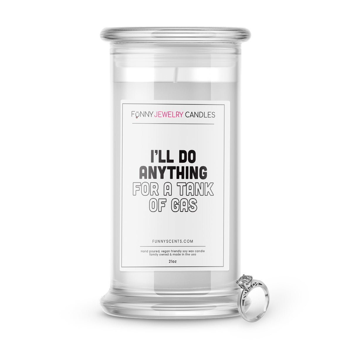 I'll do Anything For a Tank of Gas Jewelry Funny Candles