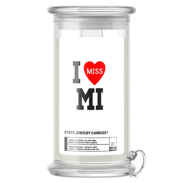 I miss MI State Jewelry Candle