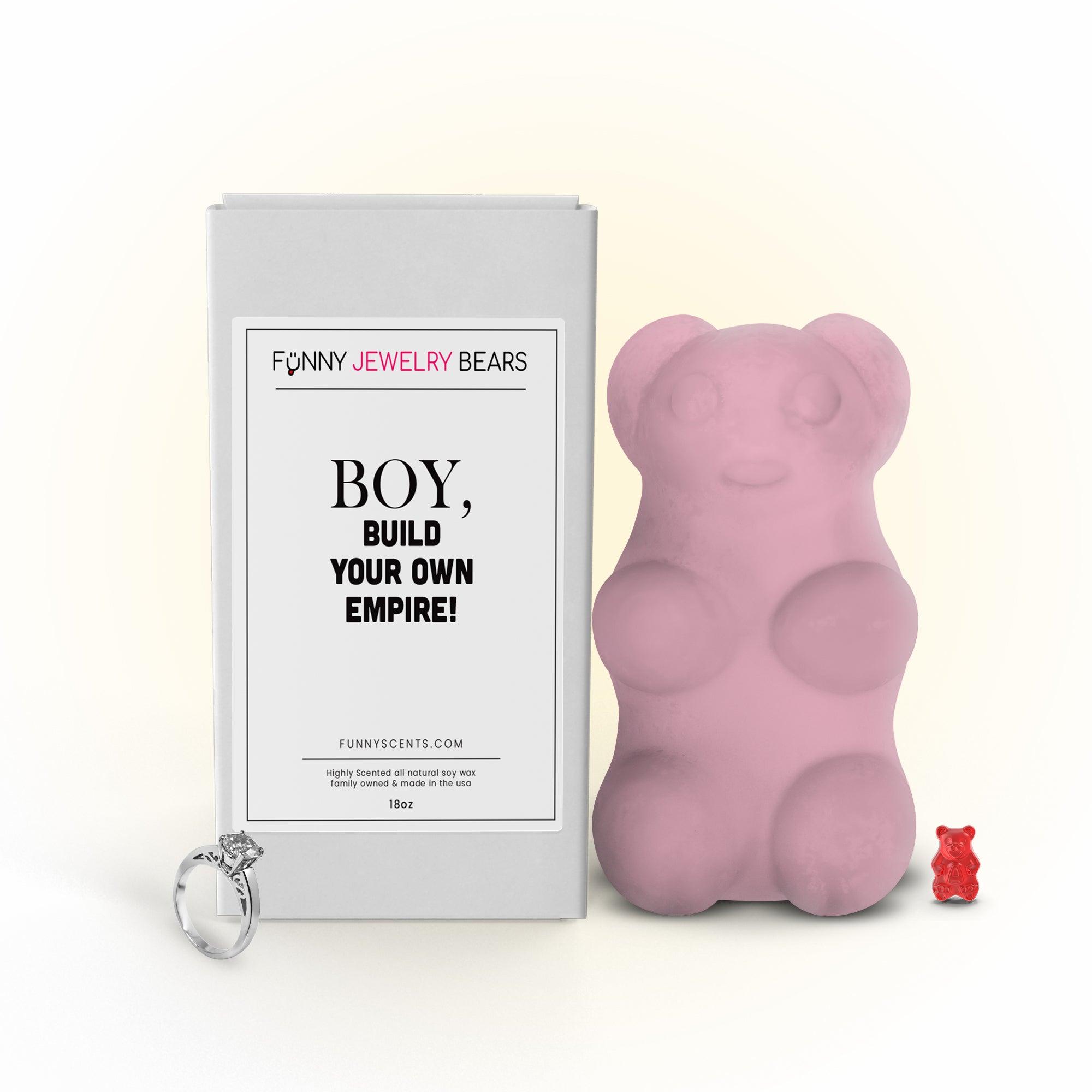 Boy, Build Your Own Empire! Funny Jewelry Bear Wax Melts