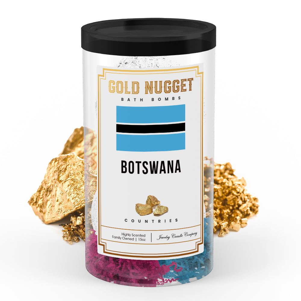 Botswana Countries Gold Nugget Bath Bombs