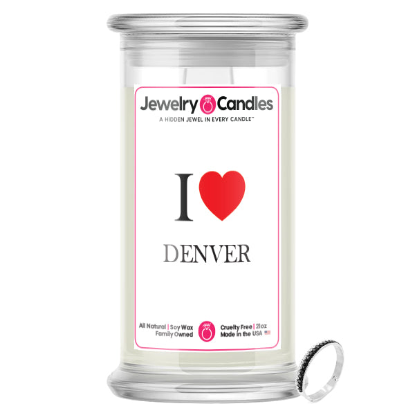 I Love DENVER Jewelry City Love Candles
