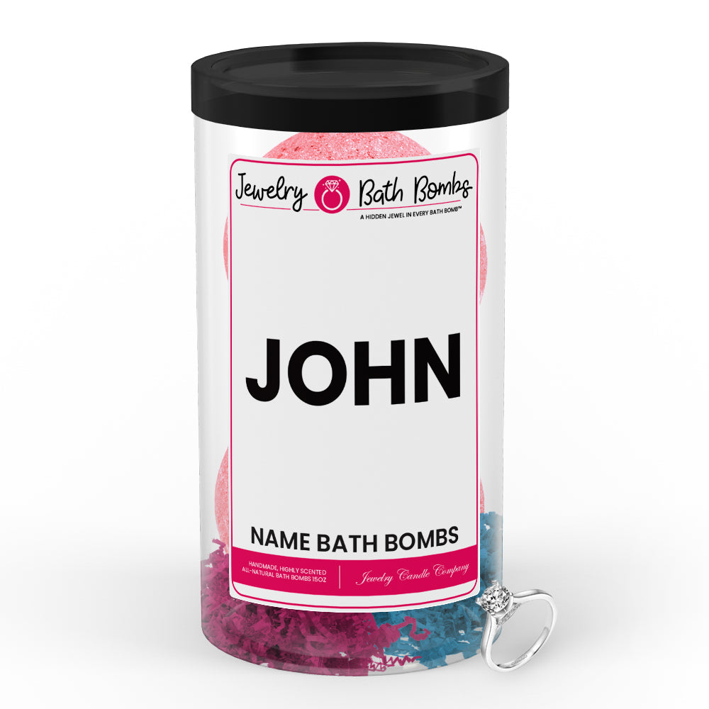 JOHN Name Jewelry Bath Bomb Tube