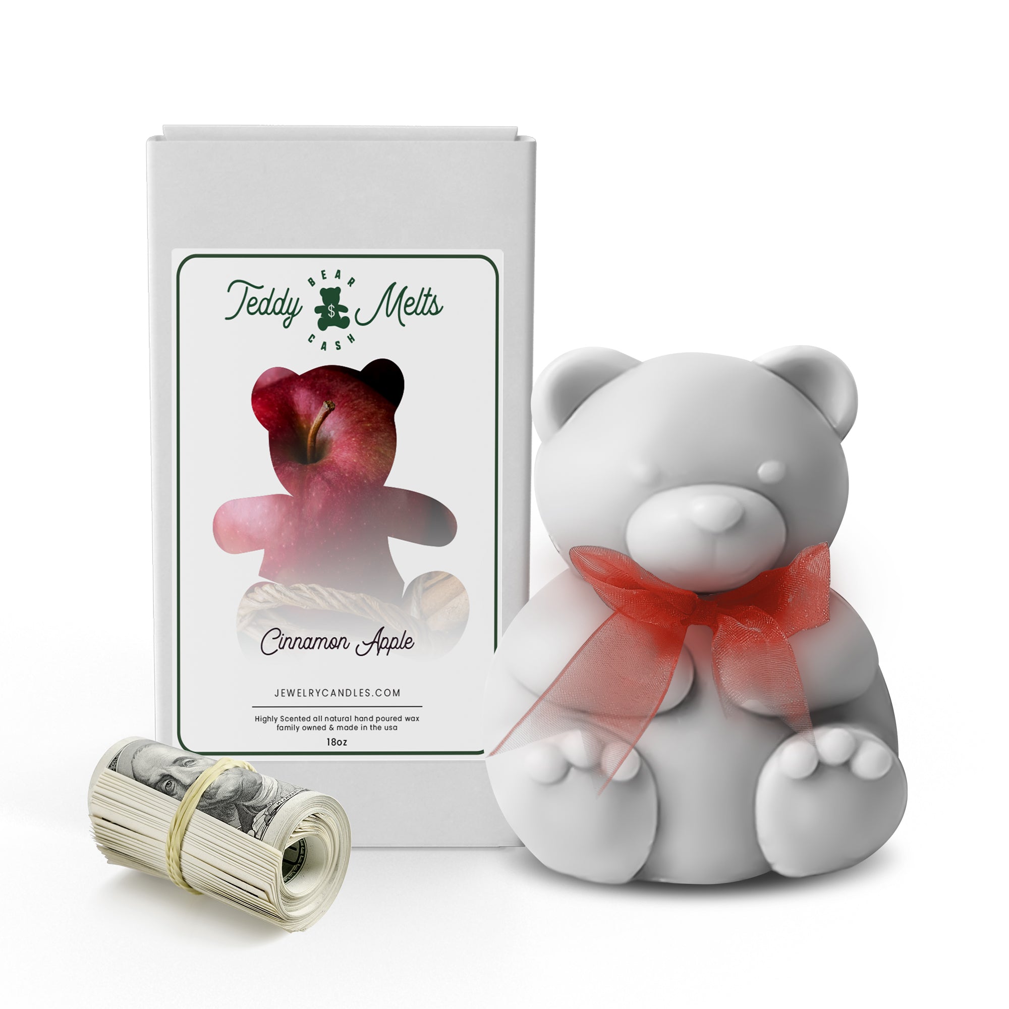 Cinnamon Apple Cash Money GIANT Teddy Bear Wax Melts