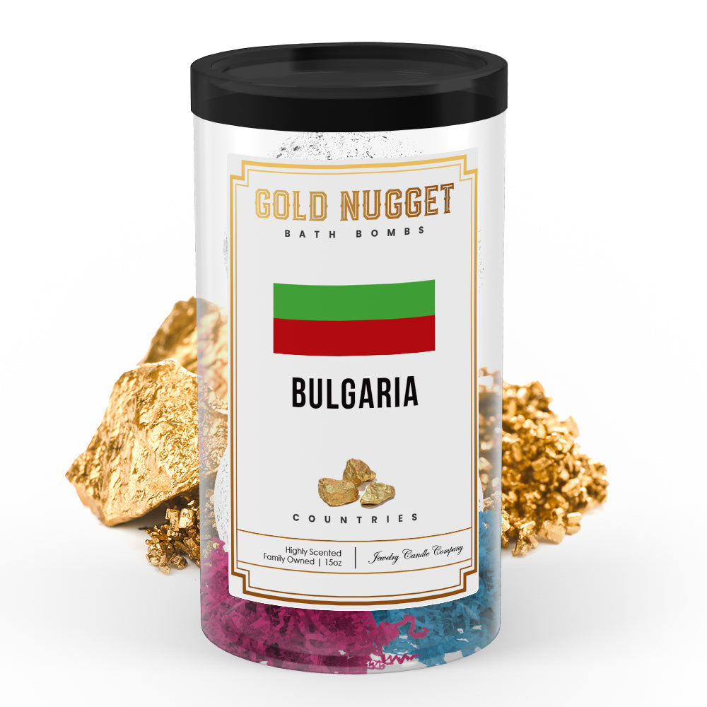 Bulgaria Countries Gold Nugget Bath Bombs
