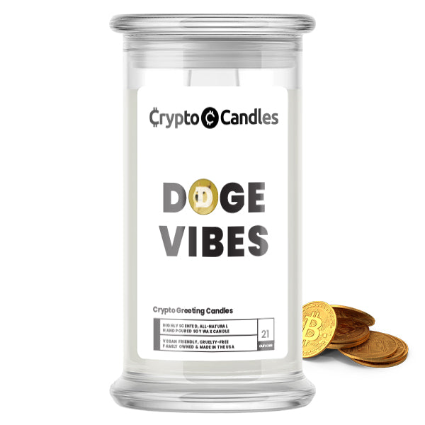 Doge Vibes Crypto Greeting Candles