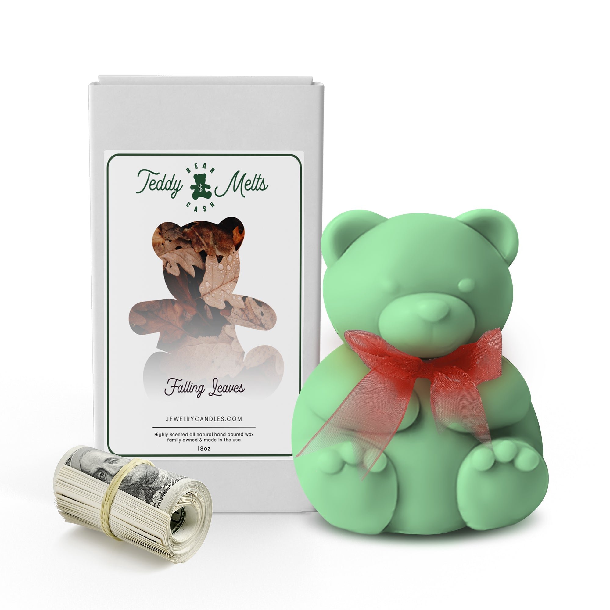 Falling Leaves Cash Money GIANT Teddy Bear Wax Melts