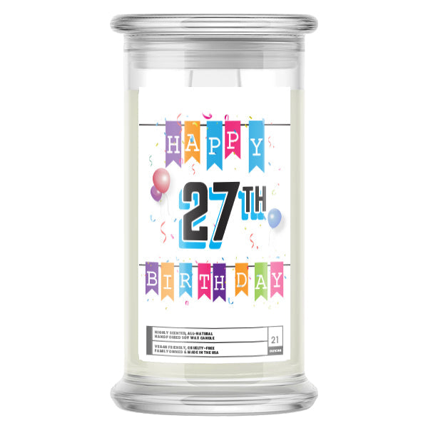 Happy 27th Birthday Candle