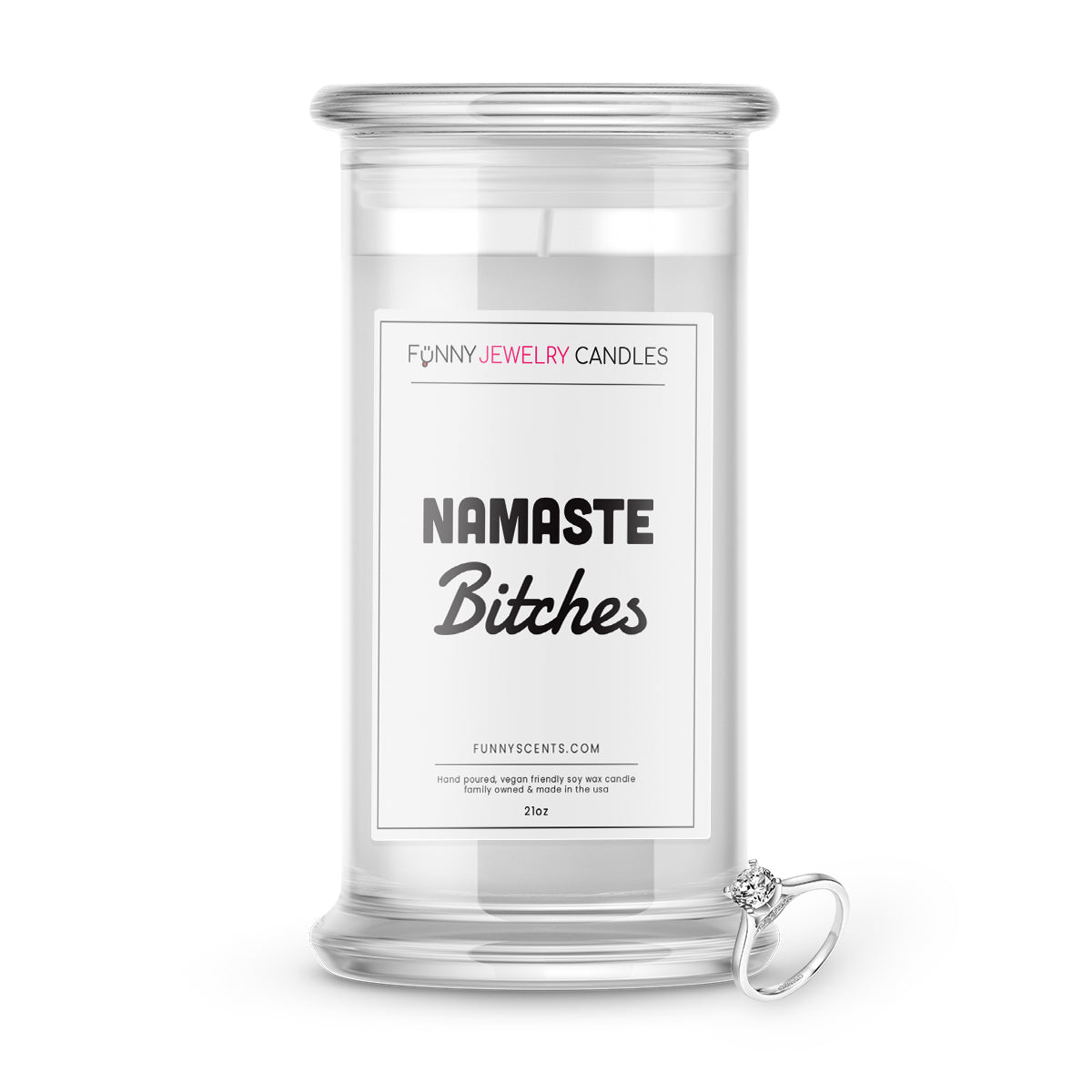 Namaste Bitches Jewelry Funny Candles