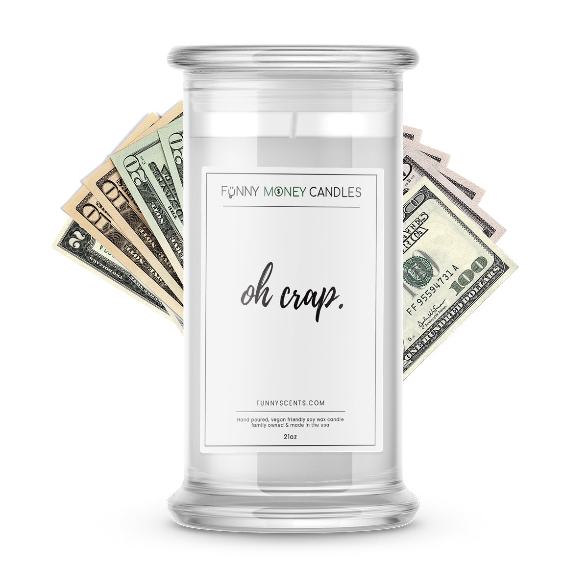 Oh crap. Money Funny Candles