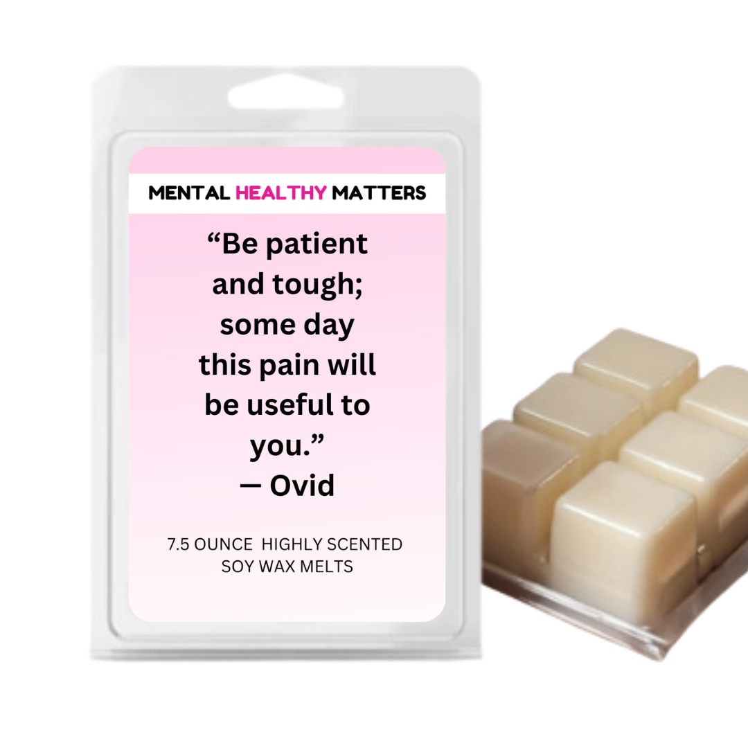 BE PATIENT AND TOUGH; SOME DAY THIS PAIN  WILL BE USEFUL TO YOU. | MENTAL HEALTH WAX MELTS