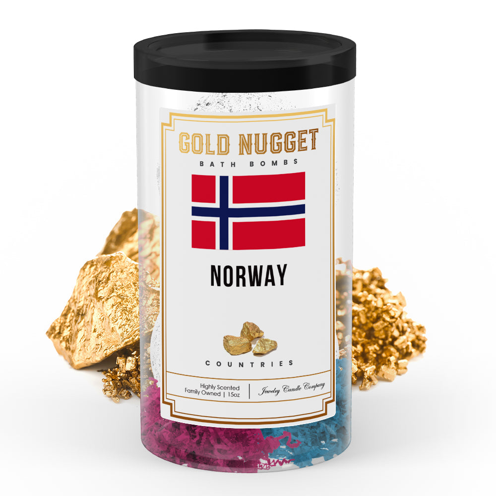 Norway Countries Gold Nugget Bath Bombs
