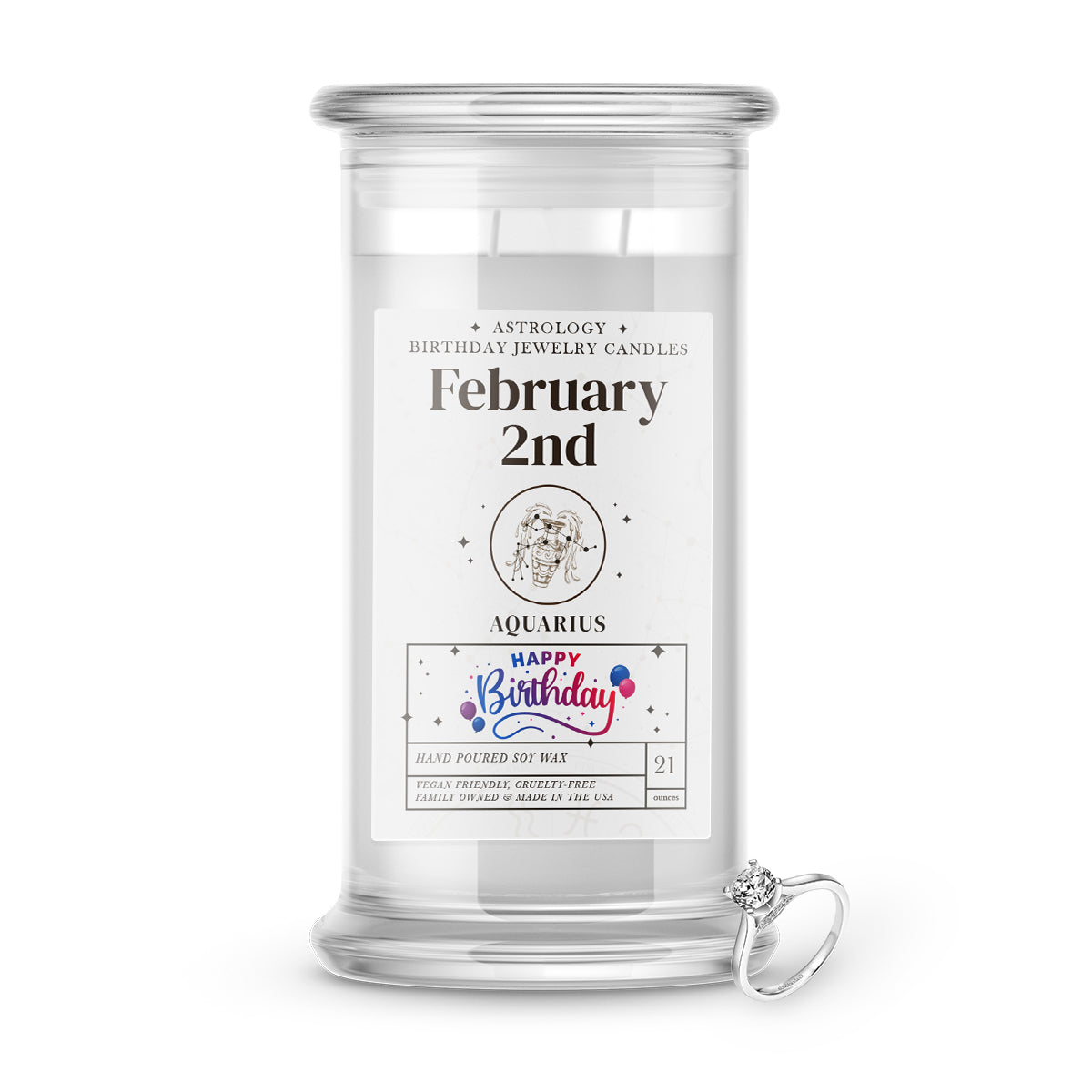 AQUARIUS | ASTROLOGY BIRTHDAY JEWELRY CANDLES