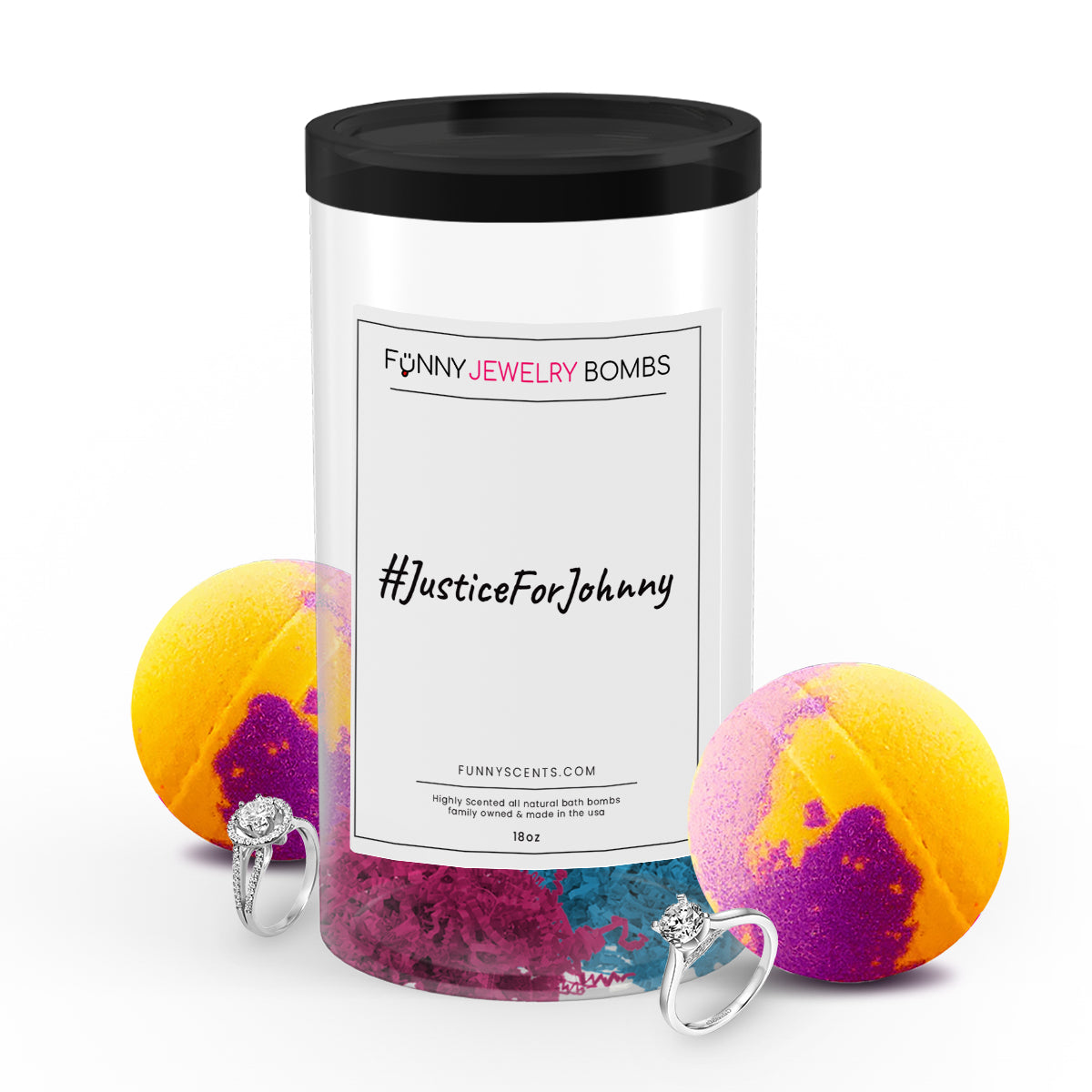 #JusticeForJohnny Funny Jewelry Bath Bombs
