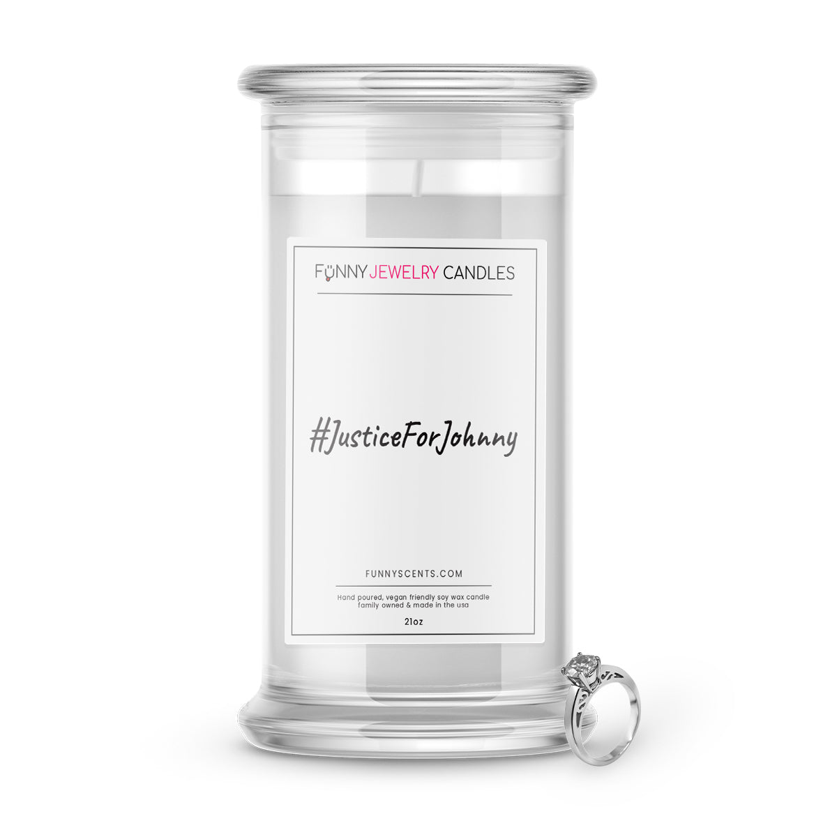#JusticeForJohnny Jewelry Funny Candles