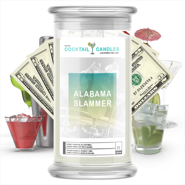 Alambama Slammer Cocktail Cash Candle