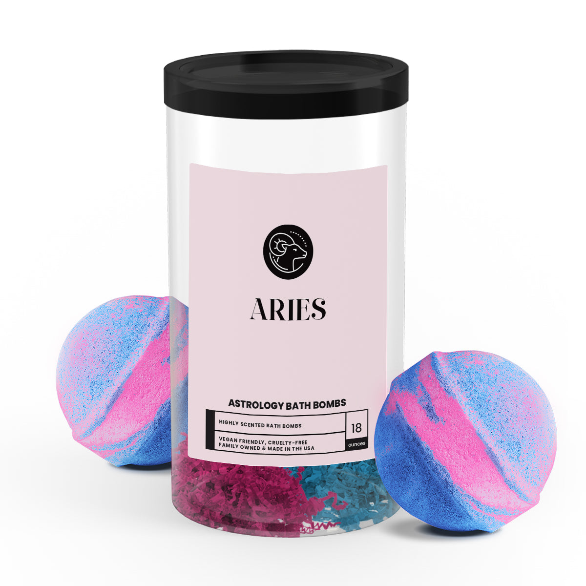 Aries Astrology Bath Bombs