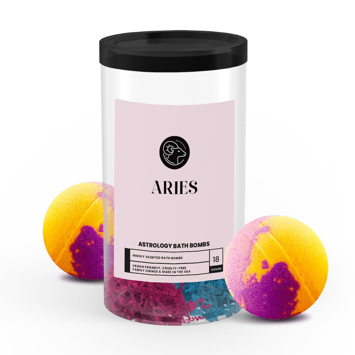 Aries Astrology Bath Bombs