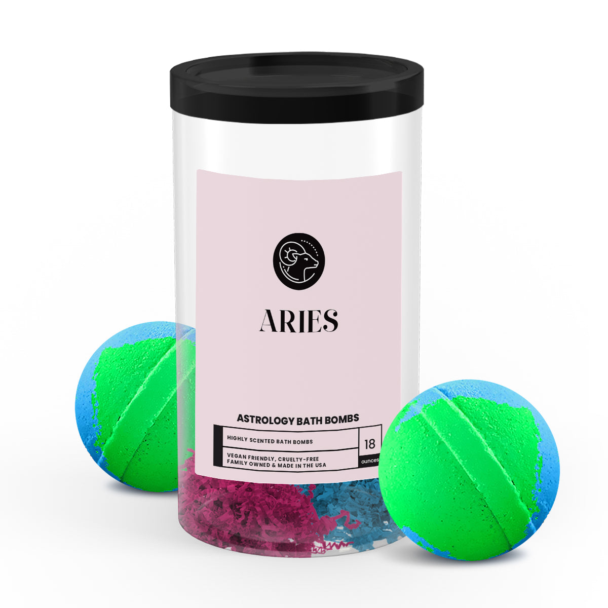 Aries Astrology Bath Bombs