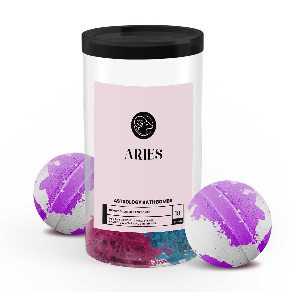Aries Astrology Bath Bombs
