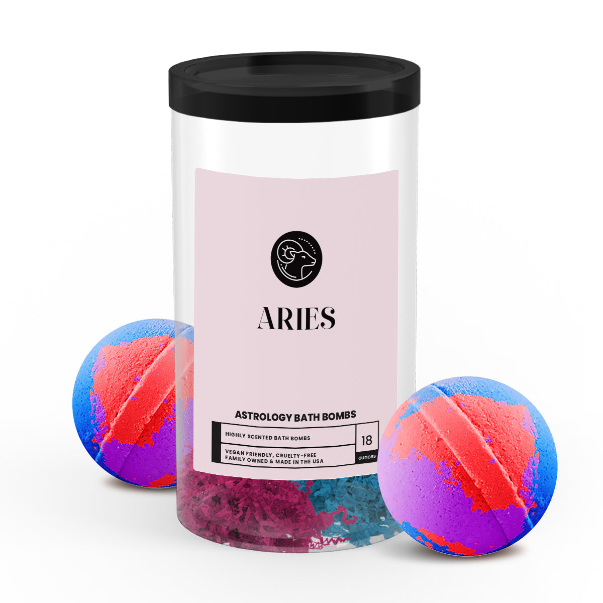 Aries Astrology Bath Bombs
