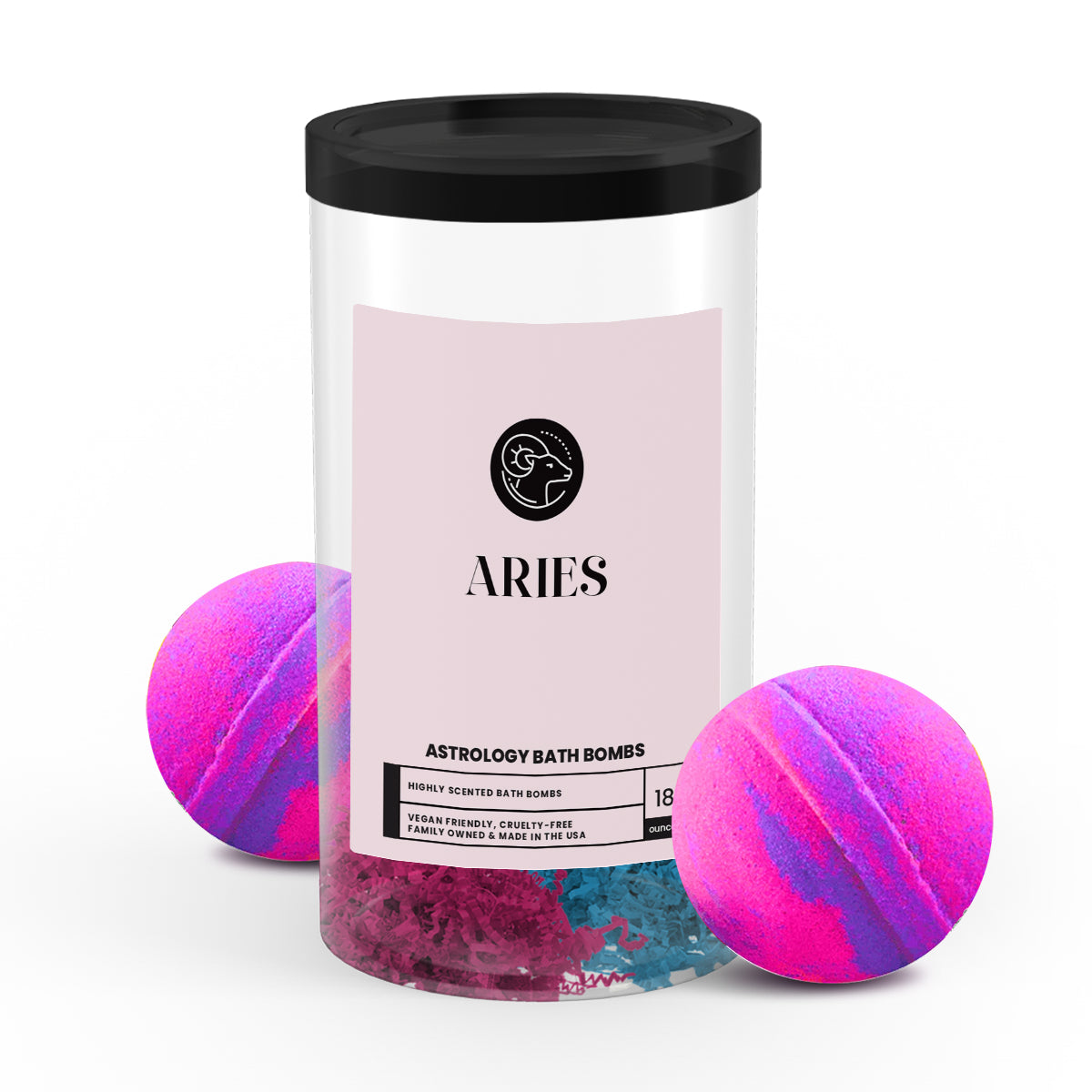 Aries Astrology Bath Bombs