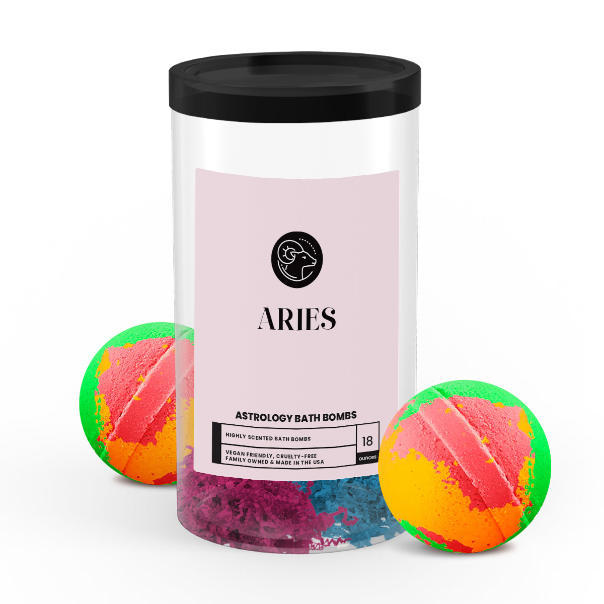 Aries Astrology Bath Bombs