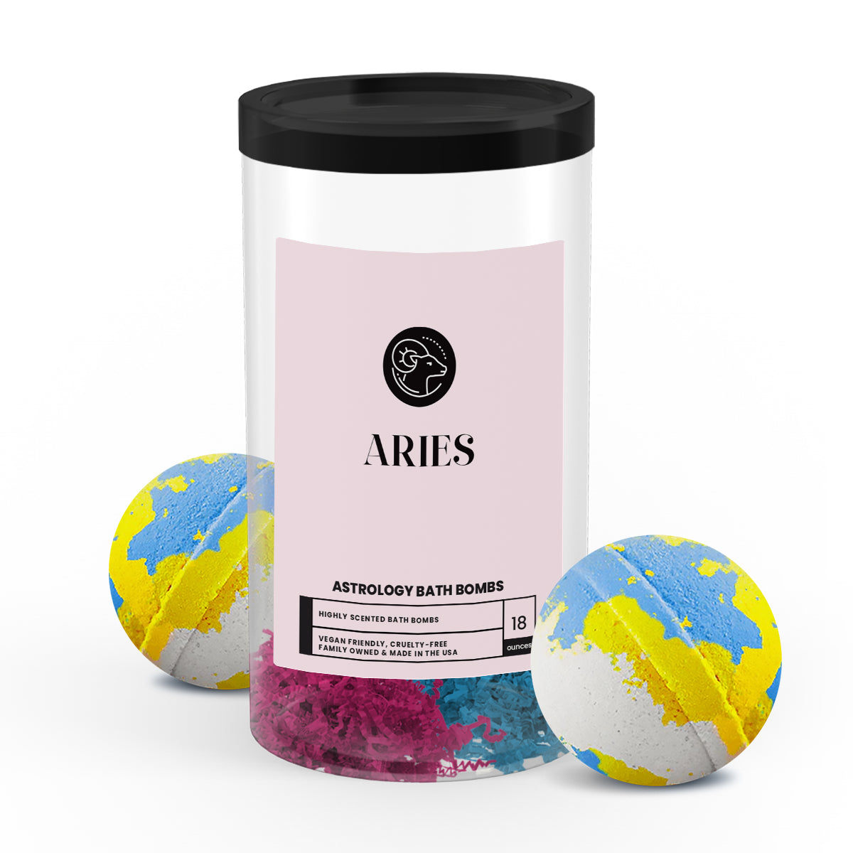 Aries Astrology Bath Bombs