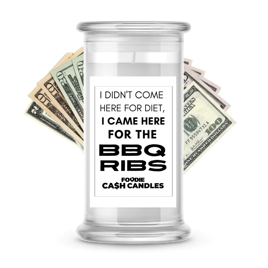 I didn't come here for diet, I came here for the BBQ ribs | Foodie Cash Candles