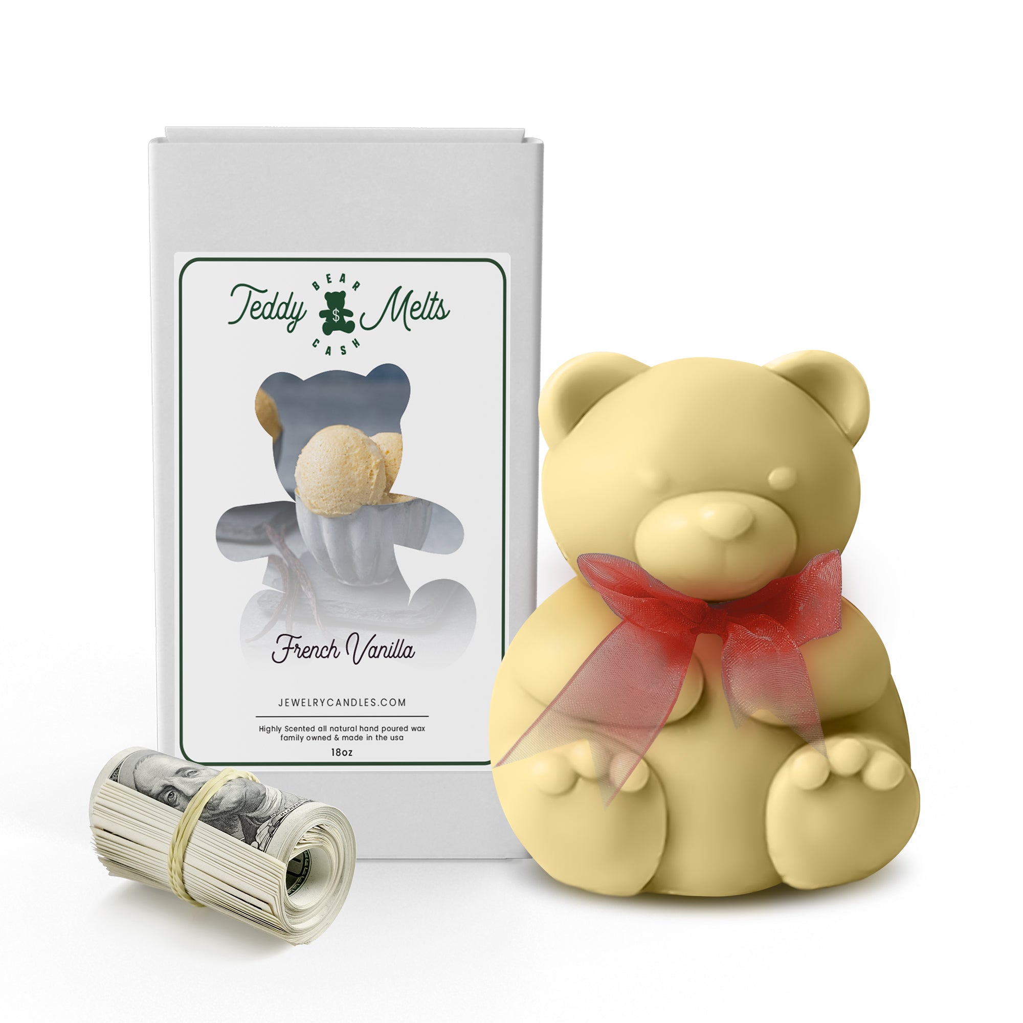 French Vanilla Cash Money GIANT Teddy Bear Wax Melts