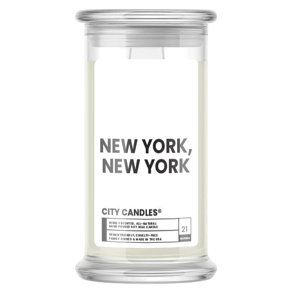 New York, New York City Candle