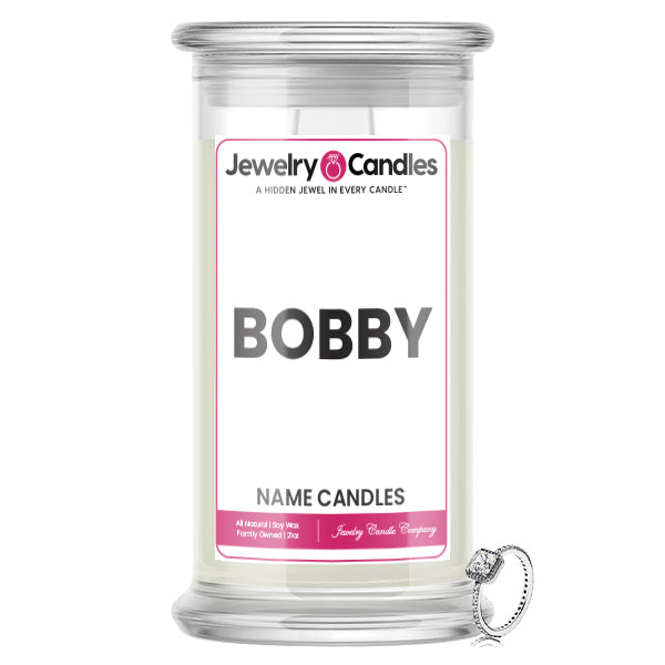 BOBBY Name Jewelry candles