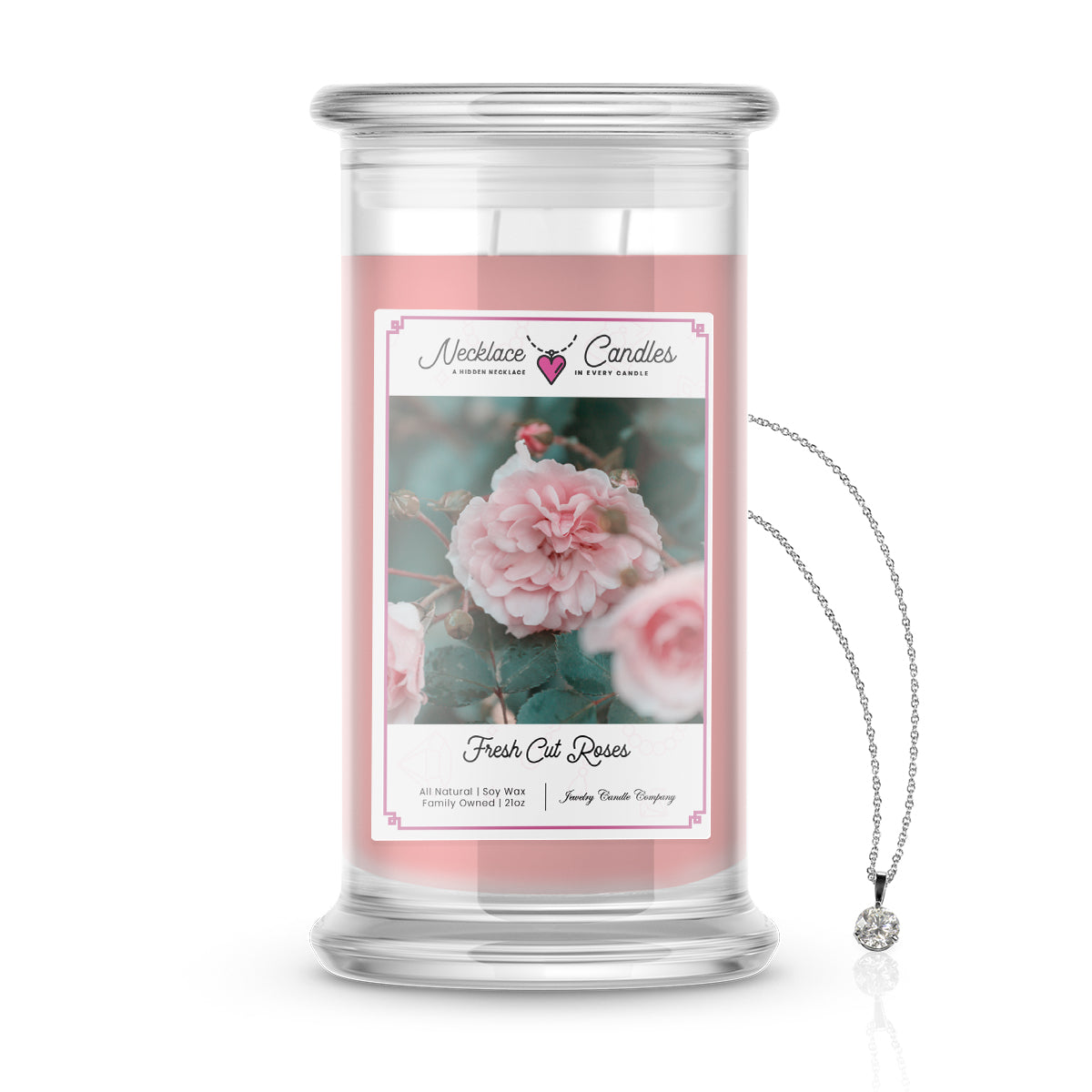 Fresh Cut Roses | Necklace Candles