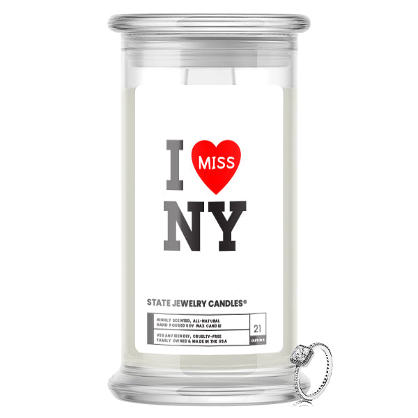 I miss NY State Jewelry Candle