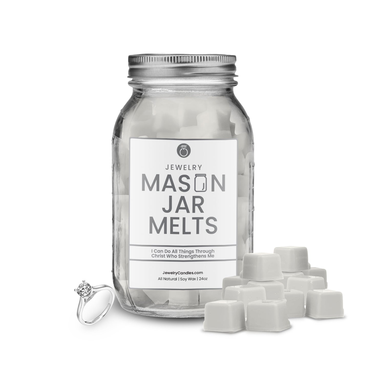 I can do all things through christ who strengthen me | Mason Jar Jewelry Wax Melts